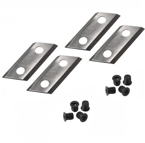FMingNian 2 Pair Garden Shredder Blades Wood Chipper Knives With Screws For Eco ES1600 Ryobi RSH2545B BG-KS 2040 McCulloch