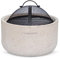 CREATE/Fire Bowl Grill/Brasero Exterior con Grill/Ligero, Amplia Superficie de Parrilla, Cocina al Aire Libre, Fabricado a Mano