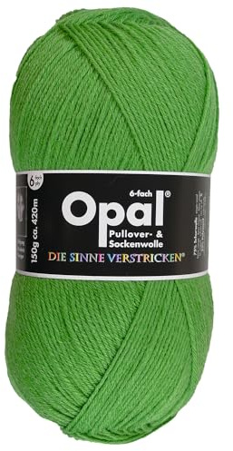 Frida's Wollhaus Opal 7903 - Calze in lana per calze, 150 g, tinta unita, 9 colori