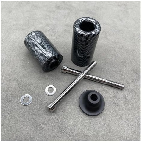 Rahmenschieber Motorrad Black&Carbon No Cut Sturzpads Absturzsicherung Für Kawasaki Für Ninja Für ZX6R Für ZX-6R Für ZX 6R 636 2005 2006 Motorrad Motor Crash Sliders (Größe : B)