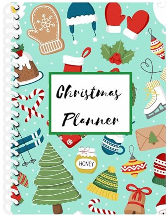 Julplanerare, semester att göra-lista, vana tracker-journal, jul lista över bucklor, jullista planerare, rolig julplanerare, semesterplanerare anteckningsbok 21 x 28,5 cm julorganisatör,