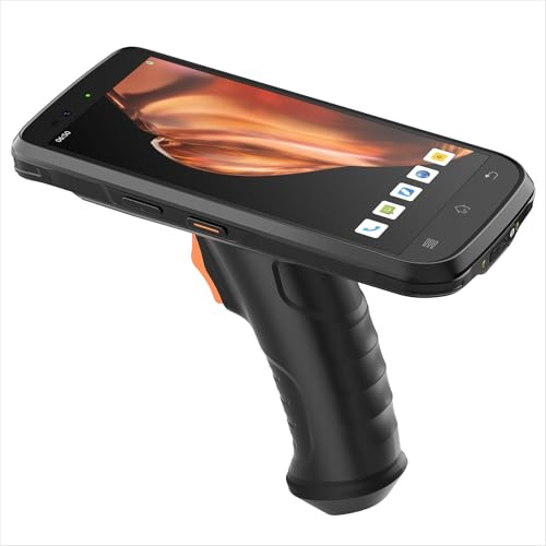 Inateck Android 12 Scanner di Codici a Barre PDA, Schermo Touch 6, Lettore 1D/2D con Impugnatura, Bluetooth, IP66 6500mAh, Wi-Fi 6 e 4G, per Commercio, Magazzino, Logistica, Sanità
