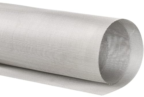 Rete Metallica 30 Mesh in Acciaio Inossidabile, Griglia di Ventilazione e Schermatura per Finestre, Maglia 304 Rinforzata per Porte, Filtri e Coperture di Scarico
