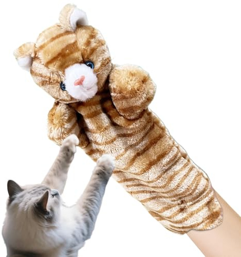 Besreey Juguete Guante de Lucha para Gatos, Juguetes De Luchador para Amantes De Mascotas, Muñeco De Mano para Mascotas Entretenimiento Ejercicio Interior del Aburrimiento