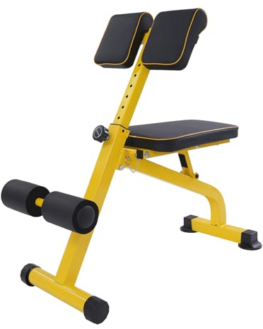 Vikbar ryggtränare multifunktionell träningsbänk, justerbar träningsbänk, träningsutrustning för hem, hyperextension, för hem, gym och kontor