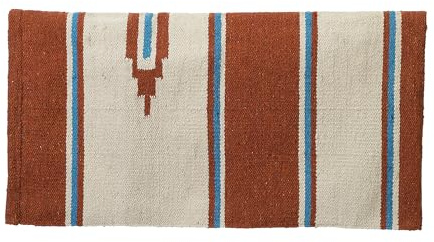Weaver Equine Single Weave Horse Saddle Blanket, Assorted Colors & Designs, Lightweight Western Saddle Pad Blanket, Protective Cover, 30” x 60”