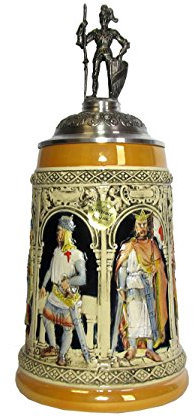 KING Boccale da Birra tedesco Crociato 1 litro
