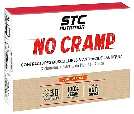 STC NUTRITION - No Cramp - Favorise la contraction musculaire - Anti-crampes & anti-acide lactique - Aide à lutter contre la fatigue - Sans Gluten - Marque Française - Cure 30 jours