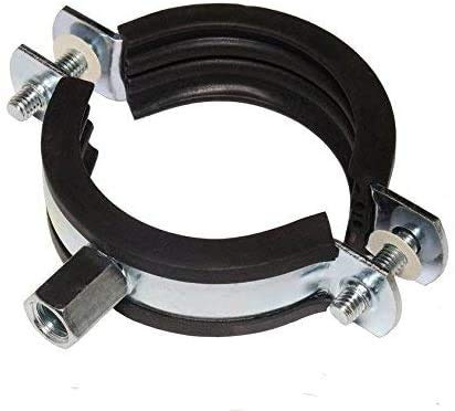 5 Stück Schraubrohrschellen Rohrschelle Stahl verzinkt (70-73 mm)
