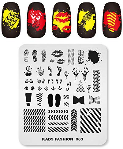 Alexnailart Stainless Steel Nail Stamping Template Manicure Nail Art DIY Decoration
