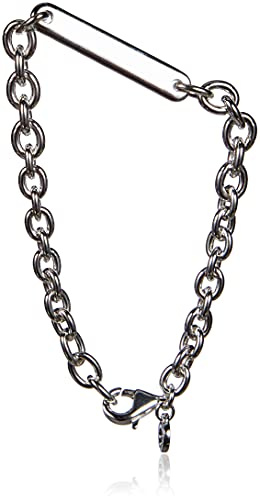 Pandora Icons Sterling silver link bracelet with engravable bar, 16