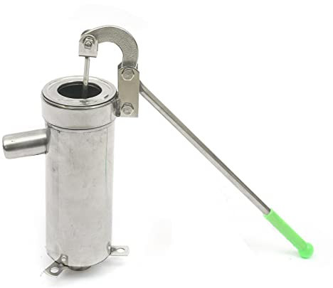 Edelstahl Handschwengelpumpe - Schwengelpumpe 32mm Handpumpe, Gartenpumpe Wasserpumpe Pumpe für 10 Meter Grundwasser