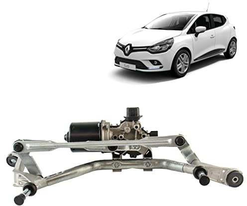 Motorino tergicristallo compatibile per Clio 4 (2012-2020) (tiranteria + motore tergicristallo). 288004542R, 288008961R, 288A53268R