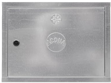 Sportello Coibentato per Contatore Acqua in Lamiera Zincata – Spessore 6/10 – Dimensioni 40x50x2cm – Dotato di chiave