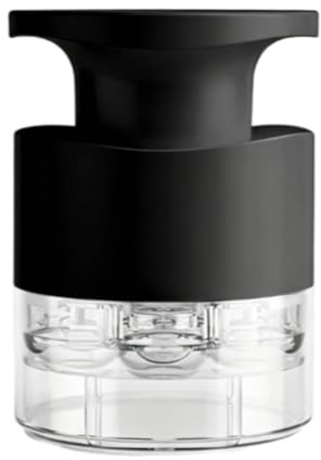 Yunmeryker Snocciolatore Ciliegie Innovativo con Meccanismo a Pressione Funzione Multi Frutto Materiale Resistente Contenitore Raccoglisci Noccioli Adatto per, Nero