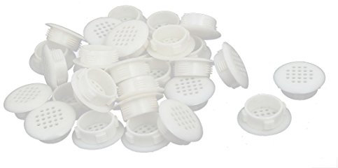 sourcing map 30pcs Schuhschrank rund Gitter Loch Lüftungsgitter Lamellen Abdeckung 30mm Dmr. DE de