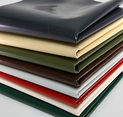 Bâche de camion en PVC, 610 g/m², vendue au mètre sans œillets – différentes tailles, blanc