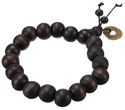 Madera De Cosecha Budista Tibetano Buda Pulsera Strand Beads Masculino Natural Pulsera Brazalete