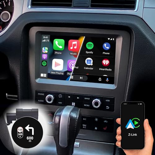 DYNAVIN Android bilradio navigator kompatibel för Ford Mustang 2010–2014; 9 tum OEM-radio med trådlös CarPlay och Android Auto | Head-up Display | Dab+ Radio: D10-MST2010 Plus