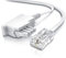 CSL - Internet Kabel Routerkabel - TAE-F Stecker auf RJ45 Stecker - 1m - Internetkabel – Router an die Telefondose – Kompatibel mit DSL VDSL Fritzbox Internet Router an Telefondose TAE - weiß