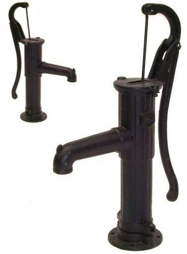 D&L Schwengelpumpe Gusseisen SCHWARZ Handpumpe 55914 AWZ Handschwengelpumpe Gartenpumpe