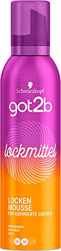 got2b Attractant mousse (250 ml) curl mousse with hold 3 for defined curls and bounce, tames protruding hair, with anti-frizz effect