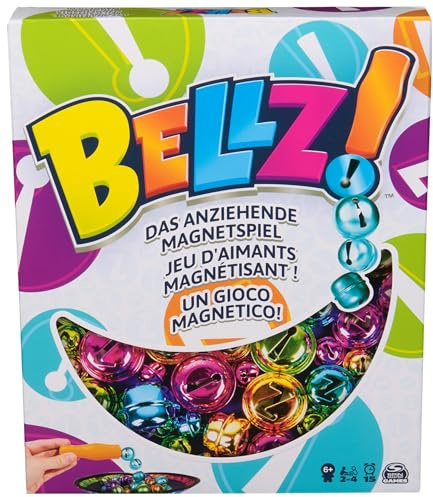 Bellz - Jeu Aimanté Familial - Grelots Clochettes De Couleurs À Collecter avec Le Stick Aimanté - avec Pochette De Transport - Jeu De Société Famille - Version Française - Jouet Enfant 6 Ans et +