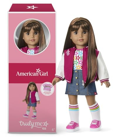 American Girl, Truly Me 18-inch Doll #122 with Brown Eyes, Straight Dark-Brown Hair, Tan Skin, for Ages 6+