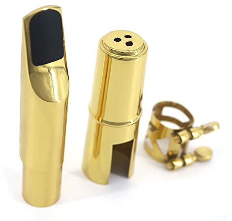 TARSHYRY Bocchino per Sassofono Tenore Suono Brillante Materiale in Ottone di Alta qualità, Controllo del Respiro, Musica Pop Jazz, Ideale
