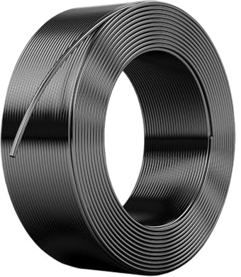 Draht zum Formen und Trainieren von Pflanzen: Bonsaidraht aus eloxiertem Aluminium, 110 m, Rolle mit 1,5 mm für dünne Stämme, Äste, Girlanden, Kränze, Spaliere, Garten, Hof