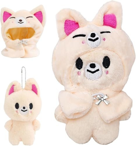 Stray Kids Peluche, 10CM Stray Kids Porteclés en Peluche, Série Skzoo Porteclés en peluche, Peluche Skzoo, S-tray-K-ids Plushdoll Porte Clés, Skz0o Poupée Peluche, para fans y coleccionistas (M2)
