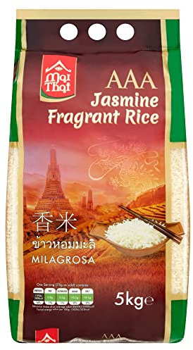 Mai Thai AAA Jasmine Rice, (Pack of 1), 5kg