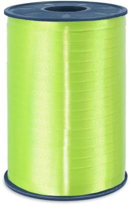 PRÄSENT C.E. Pattberg America Gift Curling Ribbon Apple Green, 546 Yards of balloonribbon for Gift Wrapping, 0.2 inches Width, Accessories for Decoration & Handicrafts, Decoration Ribbon for Presents, 5mm - 500m, (2525-630)