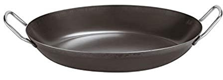 Paderno Paellera per risotto (padella per paella) in ferro marca, diametro 42 cm