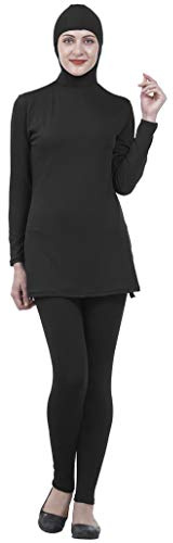 Musuly Bañador Burkini Negro con Velo (48)