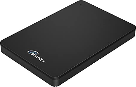Sonnics 1TB USB 3.1 Type C extern hårddisk för fönster PC, Mac, Smart TV, Xbox One/Series X & PS4/PS5, svart