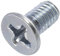 AERZETIX - C59641 - Juego de 100 tornillos de metal M4x8mm con cabeza fresada PH2 - DIN 965 - en acero al carbono - dureza 4.8 - acabado galvanizado - para fijación tornillo destornillador montaje