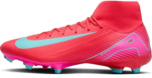 Nike Men's Zoom Superfly 10 Academy FG/MG Football Shoe, Ember Glow/Aurora Green, 9 UK