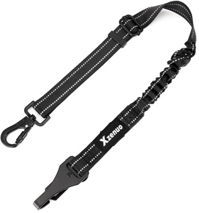 Xzenuo Cinture di sicurezza per cani per auto, imbracatura di sicurezza regolabile per animali domestici con assorbimento degli urti elastico e moschettone in metallo per tutti i cani e gatti