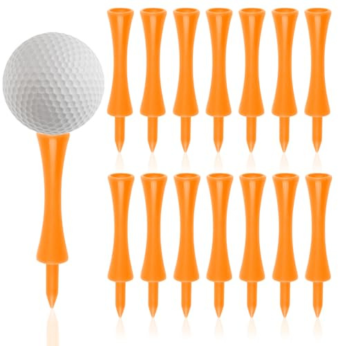 Vaskula 100 Piezas Tees de Golf 70 mm Tees de Golf Plastico Pequeño Portáti Duradero tee de Golfs Irrompibles Golfs Accesorios para Ggolfistas y Adolescentes Práctica y Entrenamiento