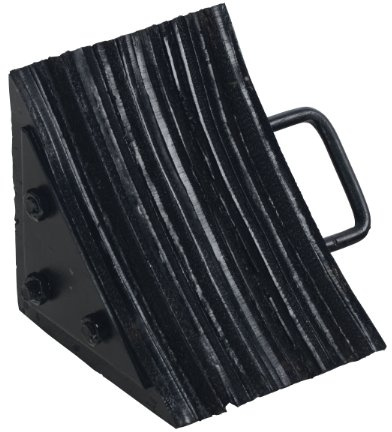 Vestil LWC-15 Laminated Rubber Wheel Chock 8 In. x 10-5/16 In. x 8 In. Black