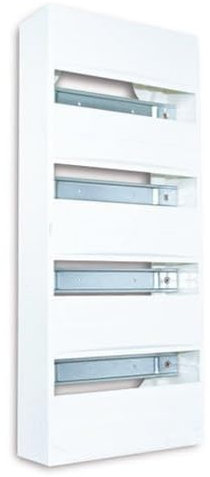 Tableau électrique nu à équiper 4 rangées