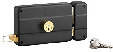 THIRARD - Serrure applique horizontale à double cylindre à tirage 140x90mm droite - 8115