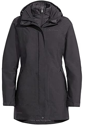 VAUDE Donna Idris 3 in 1 Parka III – Giacca invernale da donna – cappotto impermeabile