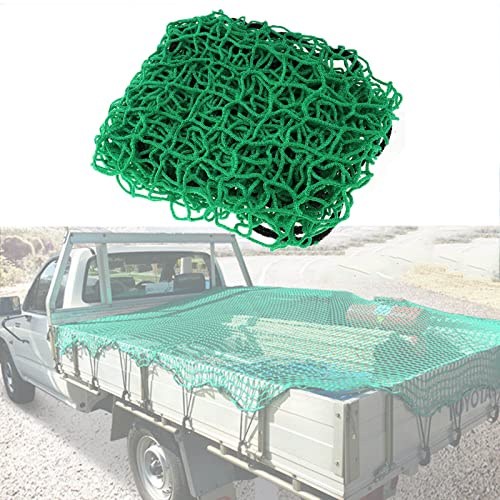 Filet Couvre Remorque Filet de Sécurité pour Benne/Camion, Maille Couvre Remorque pour Protection de Chargement(Size:2.5 * 3.5m,Color:Vert)