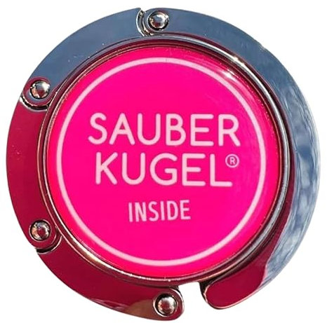 Sauberkugel smarter Taschenhalter – Kompakt, praktisch & diebstahlsicher – Handtaschenhaken für saubere Oberflächen – Platzsparend zusammenfaltbar – Handtaschenhalter für Tisch