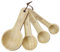Westmark Cucharas medidoras Woody – 4 cucharas medidoras de, ideales para ingredientes secos y especias, 1, 1/2 y 1/4 de cucharadita más 1 cucharada sopera – bambú, 4 piezas