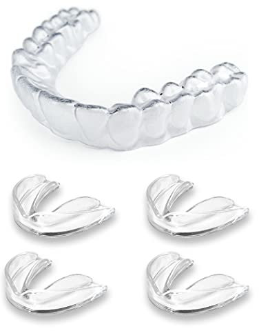 KOHEEL Moulable Gouttière Dentaire protège dents, Stoppe Le Bruxisme, Facile à façonner, empêcher le grincement des dents, bon pour le sommeil (4 petites)