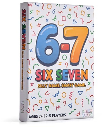 Melby Toys Six Seven I The Hilarious 6-7 Math Card Game for Kids & Families I Build Equations to Make 6 or 7 I Fun STEM Learning Game for Ages 8–12 I Fast Family Game Night, Classroom Math Center