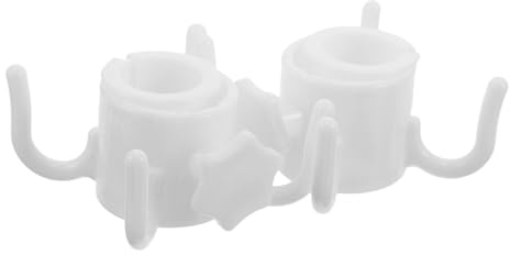 Kisangel 2pièces Crochet De Suspension pour Parasol De Plage Branches pour Serviettes Vêtements Et Accessoires Installation Rapide Finition Blanche Anti-UV